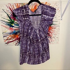 Daisy Fuentes purple blouse. Purple blouse